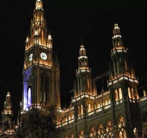 Vienna at night